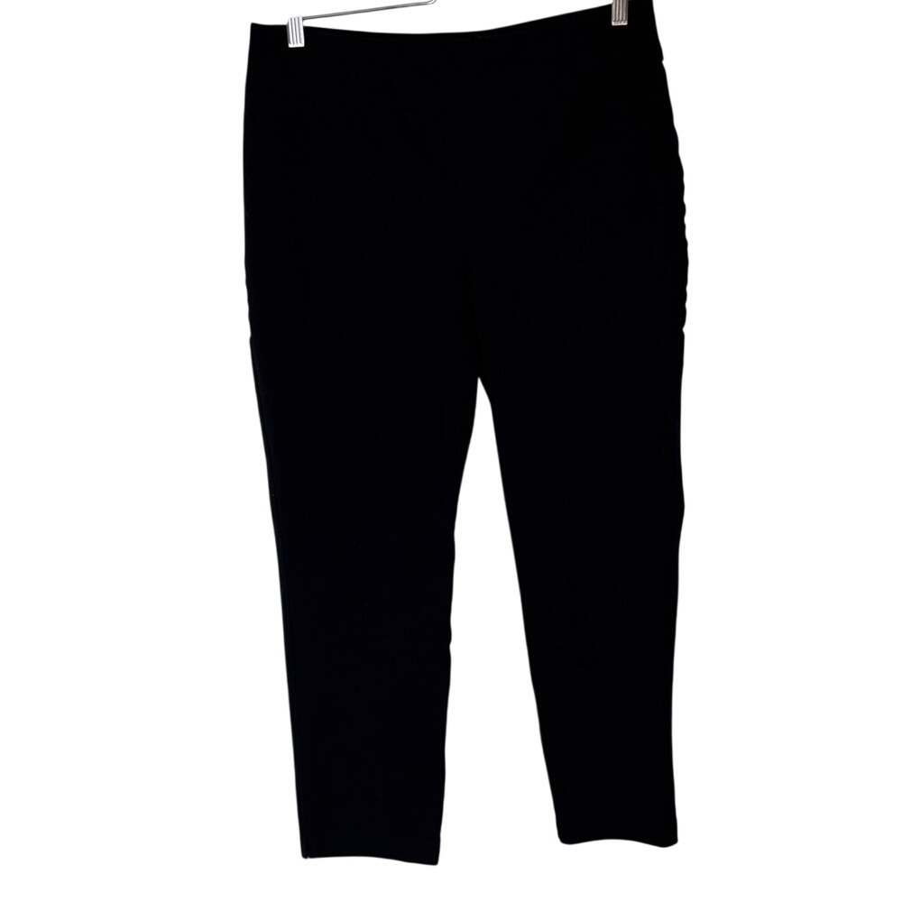 Chico's "Fabulously Slimming" Cropped Black Ankle Pants Size 1.5 Like New‎